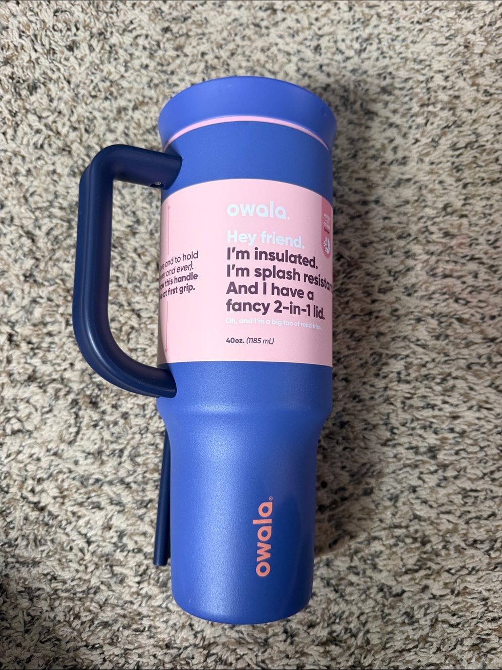 Owala 40oz purple/pink